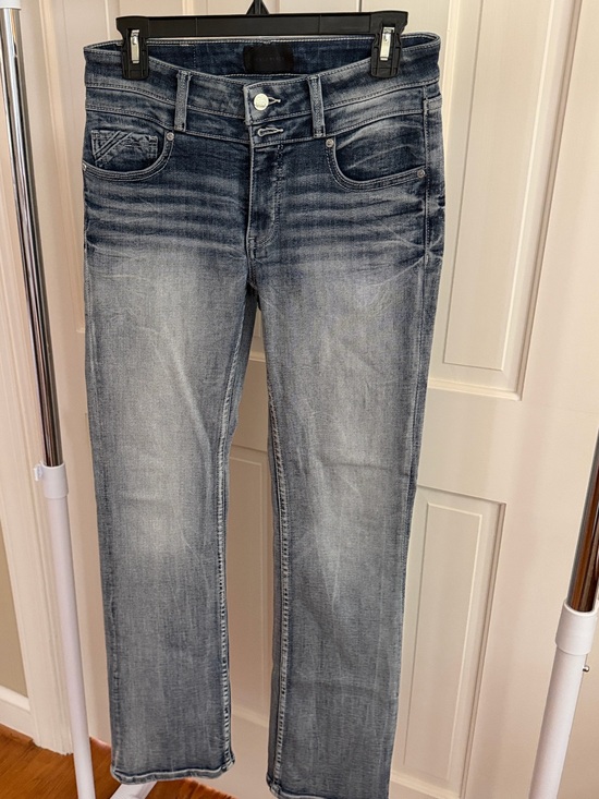 Buckle Denim - Buckle Straight Leg Jeans in Light Blue Gray Wash